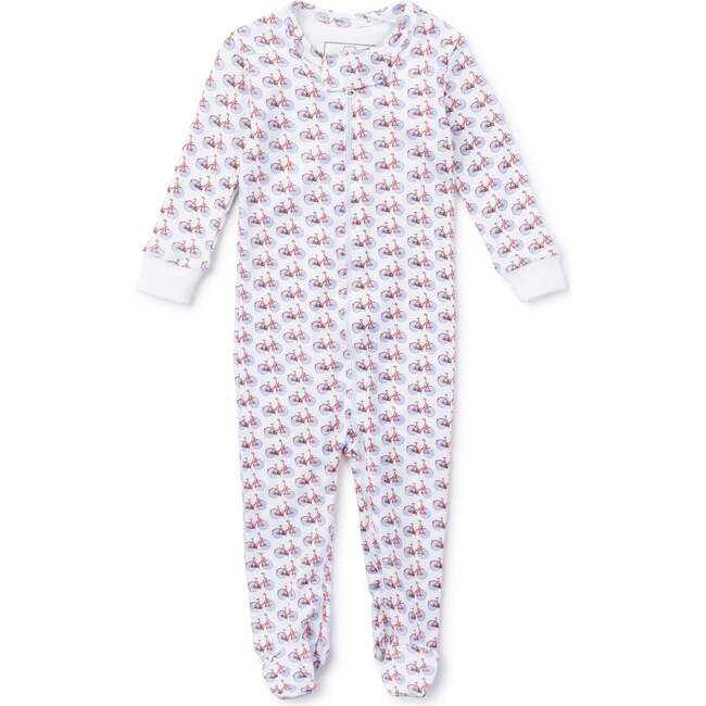 Parker Pima Cotton Zipper Pajama, Pedaling Patriotic