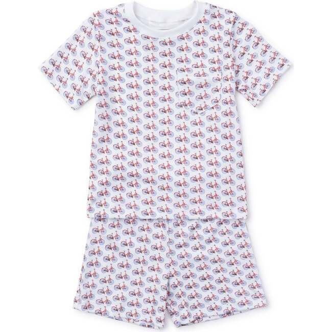 Charles Boys' Pima Cotton Short Set, Pedaling Patriotic