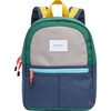 Mini Kane Kids Travel Backpack, Green/Navy - Bags - 1 - thumbnail