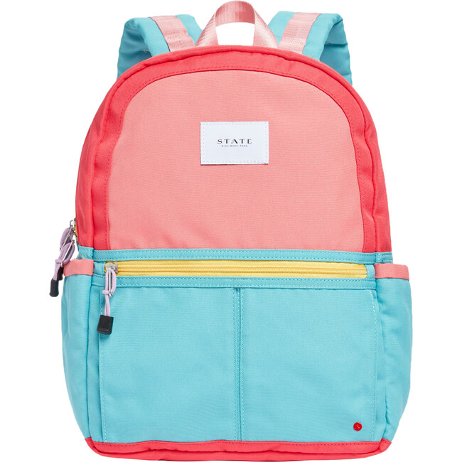 Kane Kids Backpack, Pink/Mint - Bags - 1