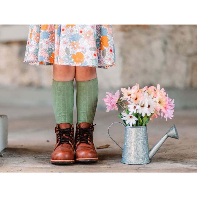 Cable Knit Knee High Bundle, Garden Party
