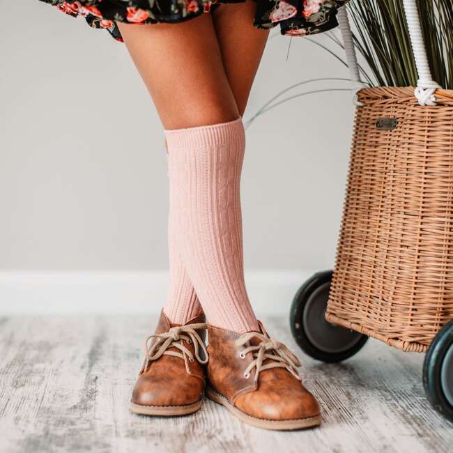 Cable Knit Knee High Bundle, Neutrals - Socks - 4