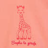 Giraffe Print Ruffle T-Shirt, Peach - T-Shirts - 2