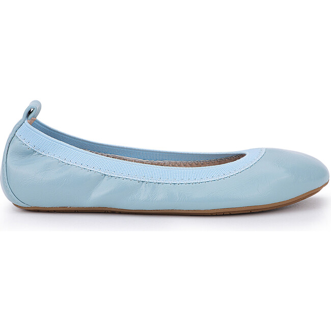 Miss Samara Patent Ballet Flat, Dusty Blue