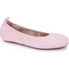 Miss Samara Ballet Flat, Light Pink Glitter - Flats - 3