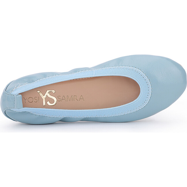 Miss Samara Patent Ballet Flat, Dusty Blue - Flats - 3