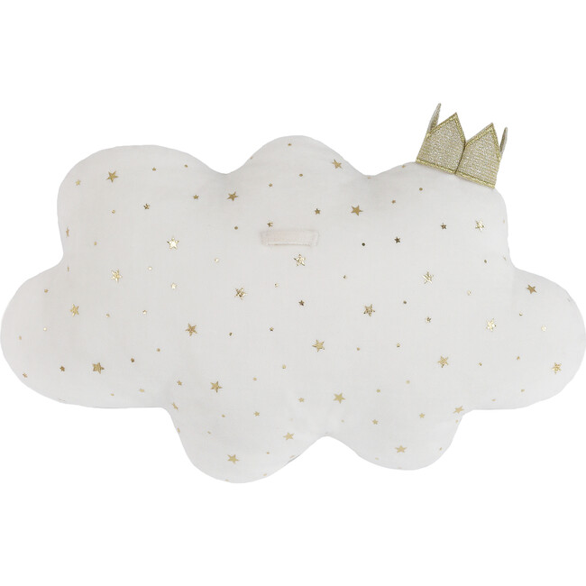 Reine Cloud Pillow, White and Gold - Plush - 2