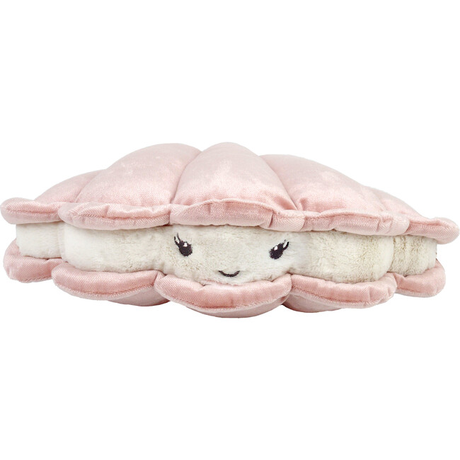 Pearl Oyster Velvet Pillow, Pink - Plush - 1