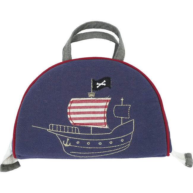 Pirate Play Case Set, Navy - Plush - 3