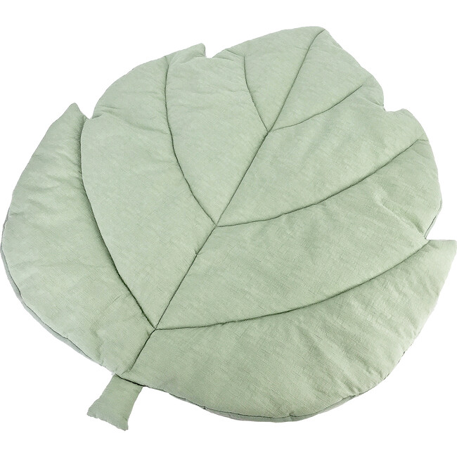 Leaf Play Mat, Sage Green - Plush - 1