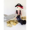 Jolly Roger, Navy and Red Stripe - Plush - 2