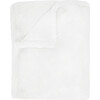 Charmante Faux Fur Blanket, White - Blankets - 1 - thumbnail