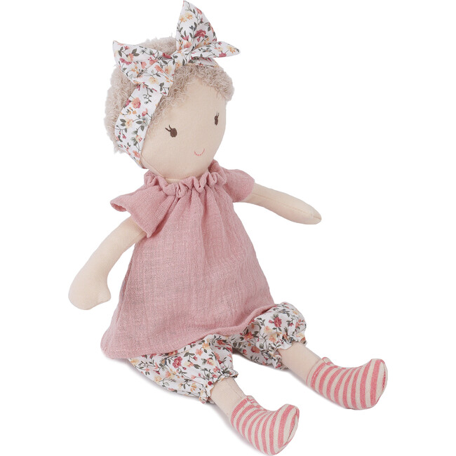 Poppy Baby Doll, Pink - Soft Dolls - 3