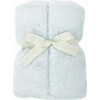 Charmante Faux Fur Blanket, Blue - Blankets - 1 - thumbnail