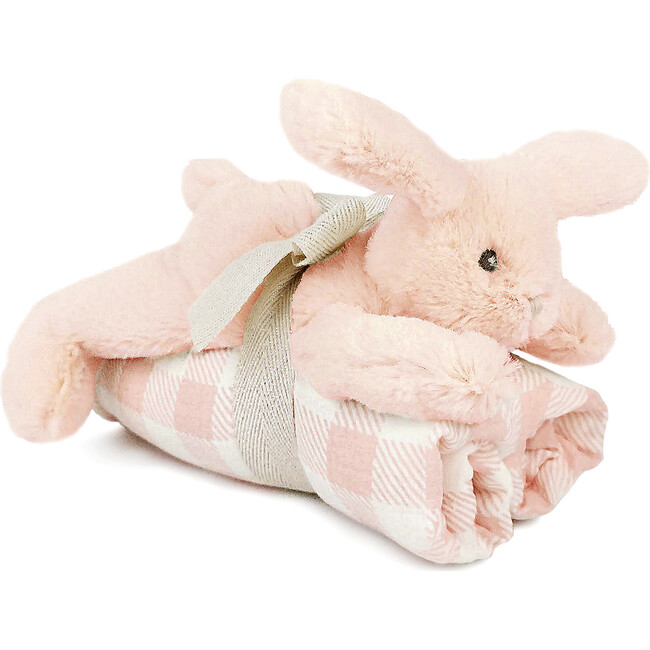 Blankie Bunny Gift Set, Pink - Blankets - 1