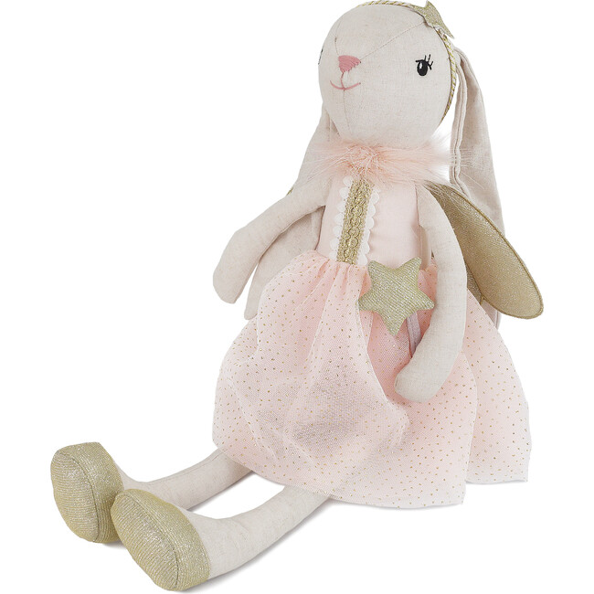 Flossy Bunny Fairy Doll, Pink - Soft Dolls - 4