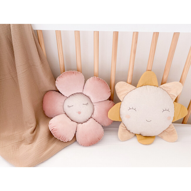 Bloom Flower Pillow, Pink - Plush - 2
