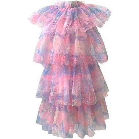 Water Color Tulle Dress, Pink
