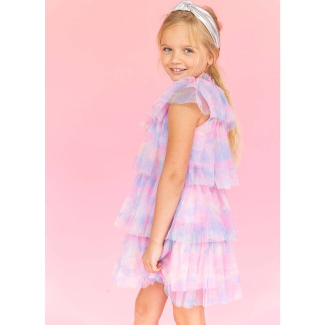 Water Color Tulle Dress, Pink - Dresses - 3