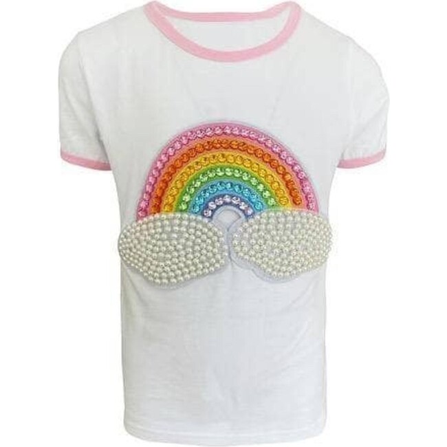 Rainbow Pearl Patch T-Shirt, Multi