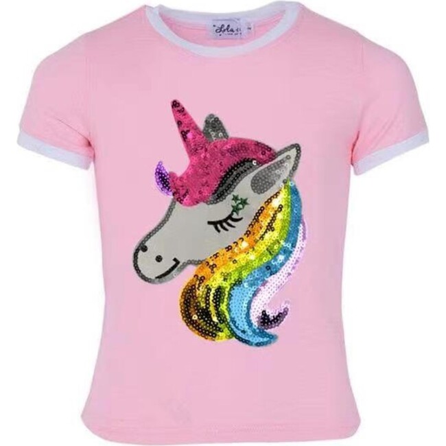 Unicorn Dream Ringer T-Shirt, Pink