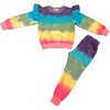Rainbow Dip Dye Waffle Set, Multi - Mixed Apparel Set - 2