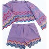 Rainbow Wave Short, Purple - Mixed Apparel Set - 1 - thumbnail