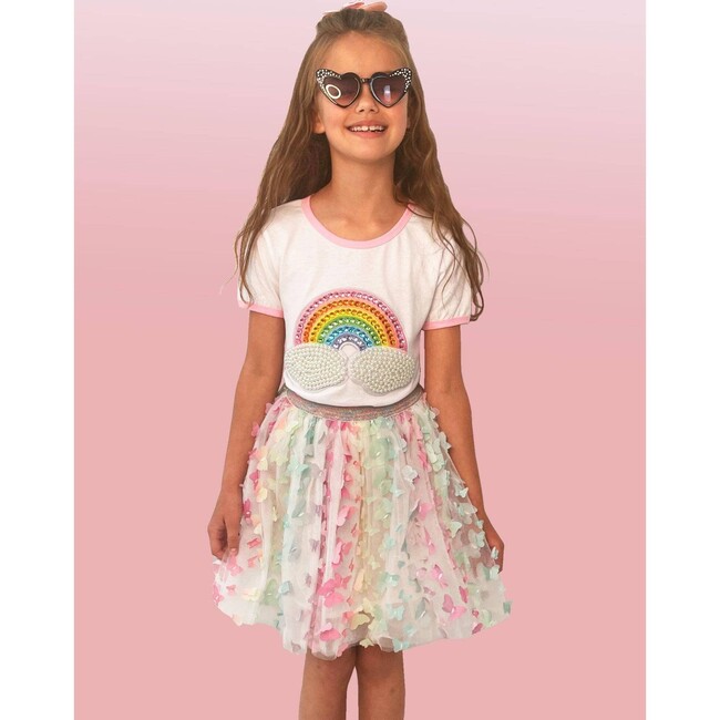 Rainbow Pearl Patch T-Shirt, Multi - T-Shirts - 2