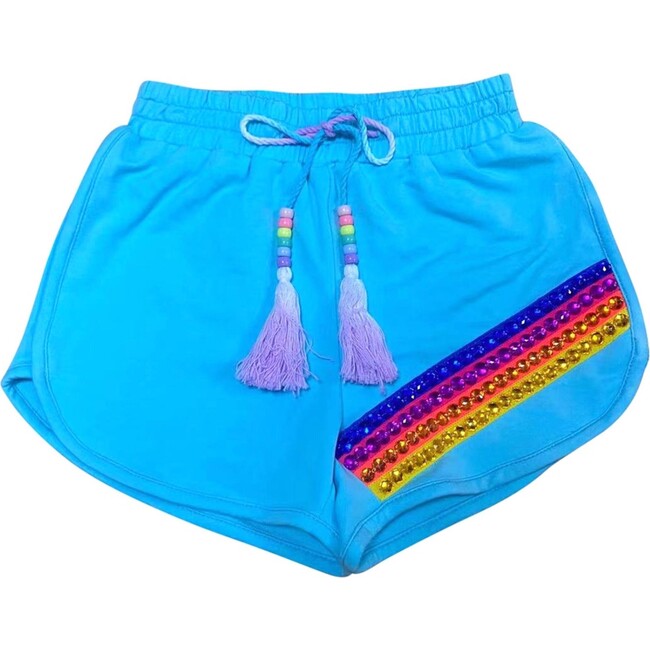 Jewel Candy Track Shorts, Blue