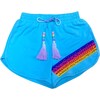 Jewel Candy Track Shorts, Blue - Shorts - 1 - thumbnail