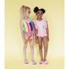 Ice Cream Ruffle Swimsuit, Pink - Swim Trunks - 2