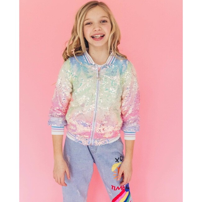 Icy Ombre Sequin Jacket, Multi
