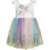 Glitter Wing Unicorn Pastel Dress, Multi - Dresses - 1 - thumbnail