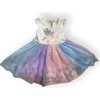Glitter Wing Unicorn Pastel Dress, Multi - Dresses - 2 - thumbnail
