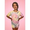 Happy Face Tie Dye Short Set, Multi - Mixed Apparel Set - 4