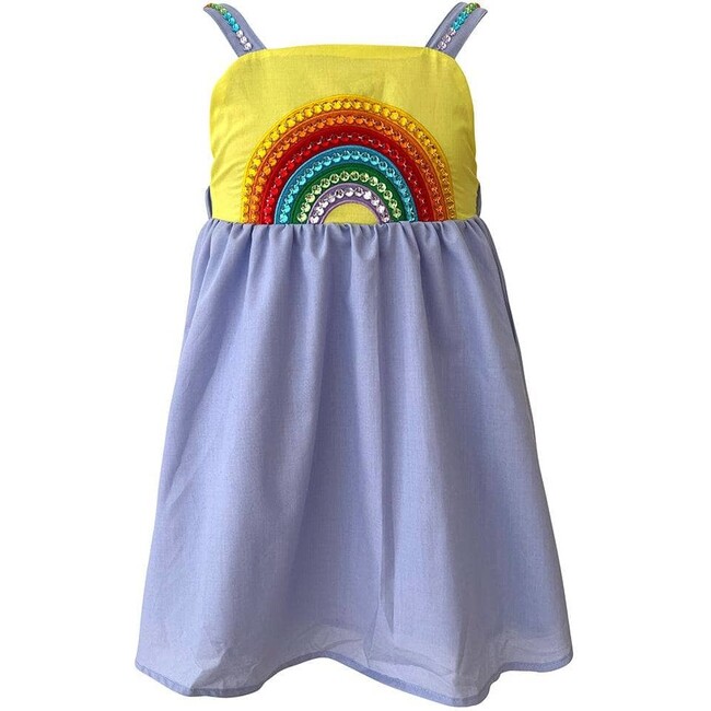 Crystal Rainbow Sun Dress, Purple - Dresses - 1