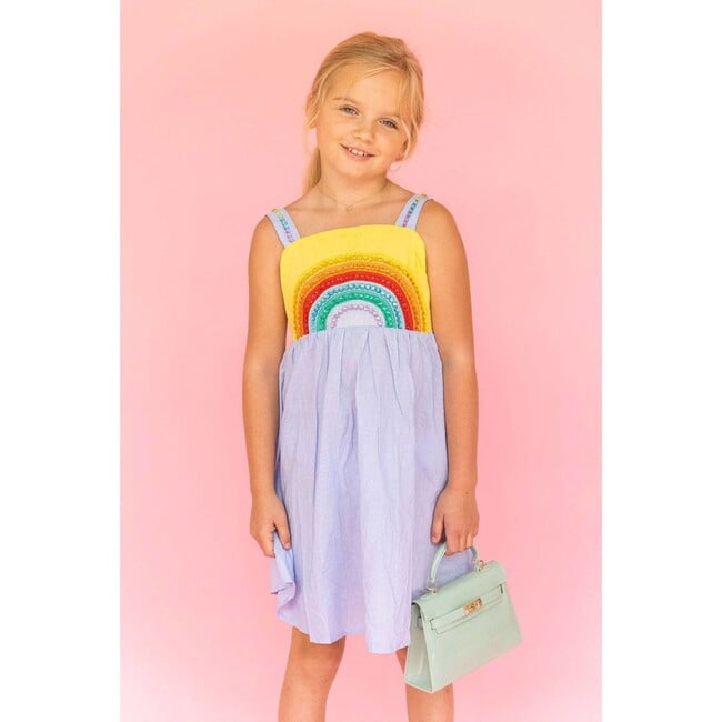 Crystal Rainbow Sun Dress, Purple - Dresses - 2