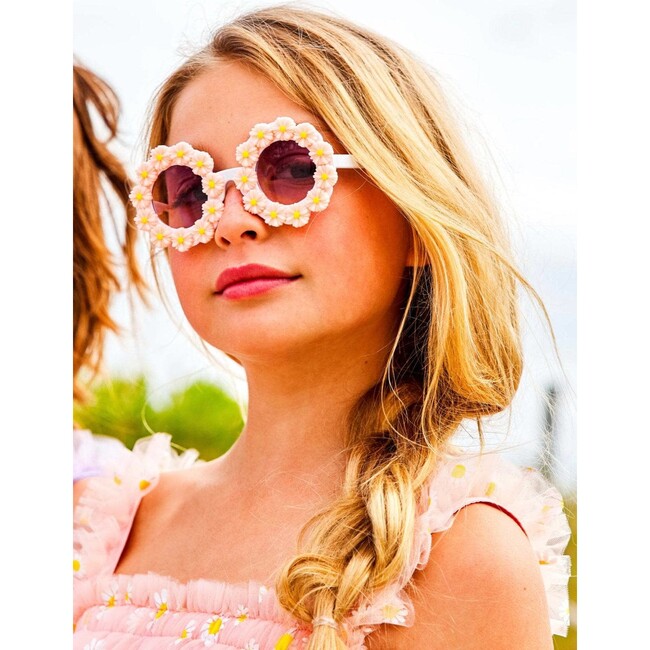 Daisy Power Sunglasses, White - Sunglasses - 2