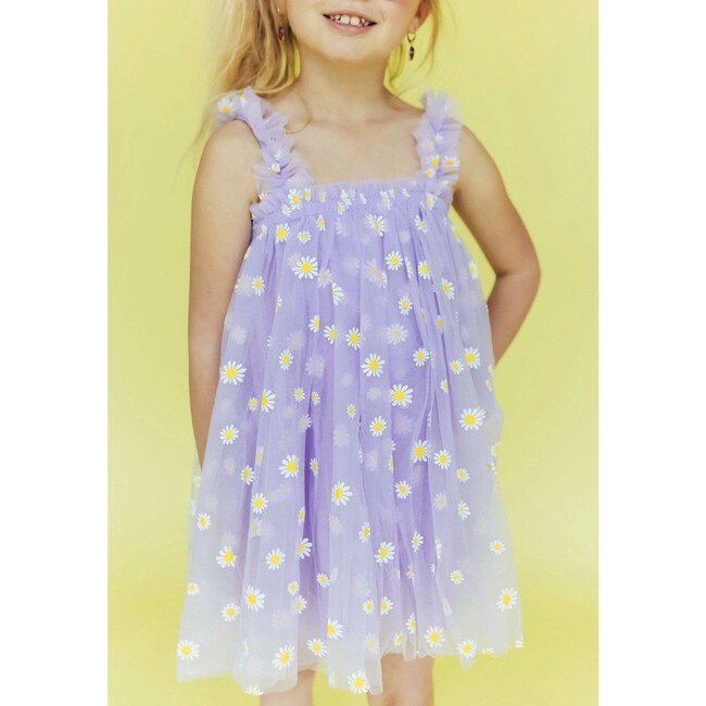 Daisy Lavender Tulle Dress, Purple - Dresses - 3