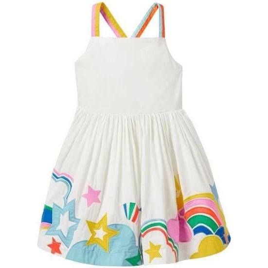 Summer Pop Dress, White