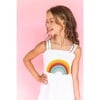 Crystal Rainbow Sun Dress, White - Dresses - 2