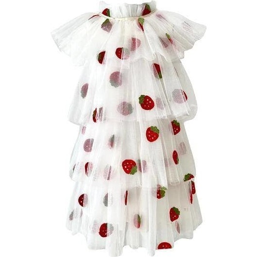 Strawberry Tulle Dress, Multi