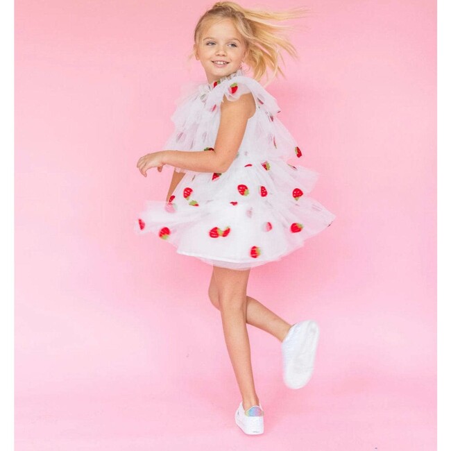 Strawberry Tulle Dress, Multi - Dresses - 3