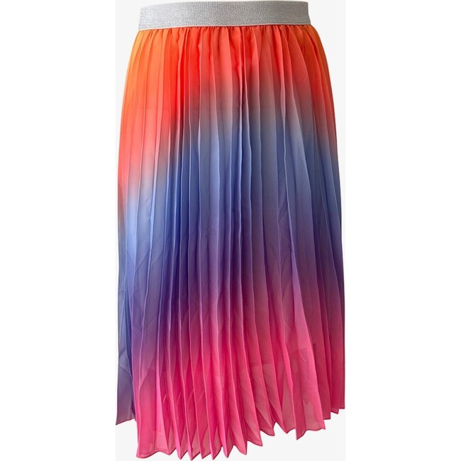 Sherbert Ombre Pleated Skirt, Multi