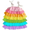 Ruffle Pastel Sun Dress, Multi - Dresses - 1 - thumbnail