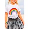 3-D rainbow T Shirt, White - T-Shirts - 3