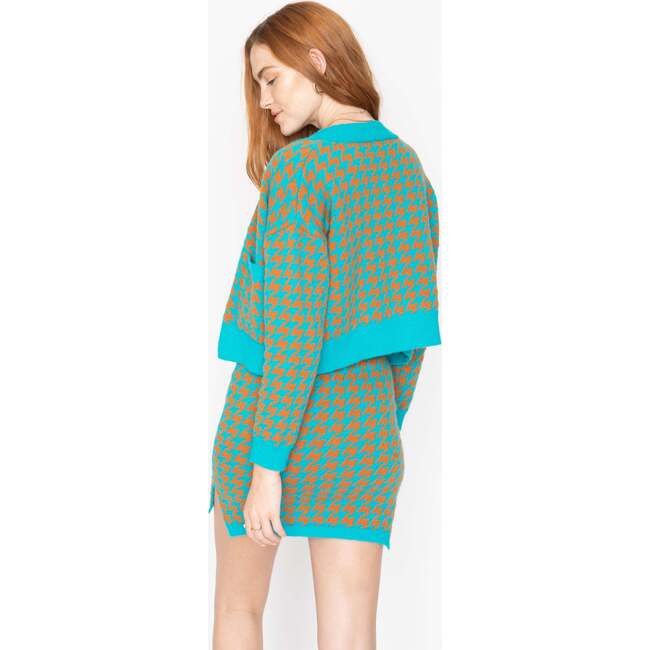 Rae Cardigan Set, Orange and Blue - Cardigans - 4