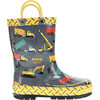 Work Zone Printed Rain Boot, Grey - Boots - 1 - thumbnail