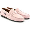 Adult Penny Smooth Leather Moccasins, Light Pink - Slip Ons - 3