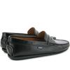 Adult Penny Smooth Leather Moccasins, Black - Slip Ons - 4
